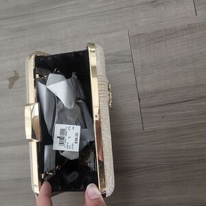 Laura Crystal Gold Clutch